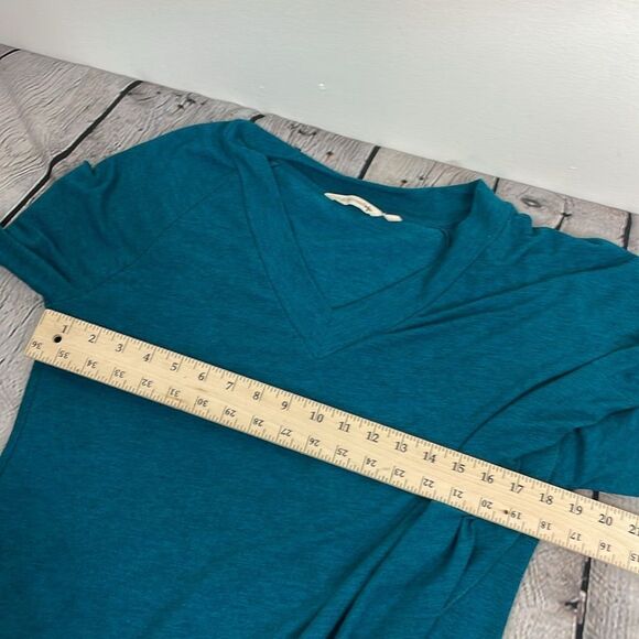 Soft Surroundings Teal Madeline Tunic light sweater long sleeve size Small - Picture 13 of 14